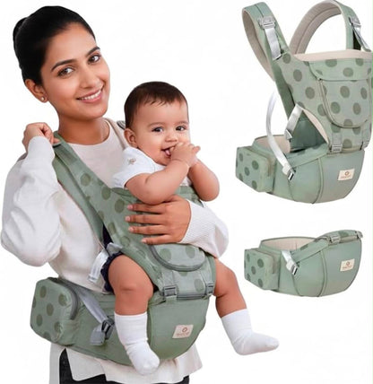 Aiebao Korean premium daisy carrier | hip seat | max storage| detachable chest support