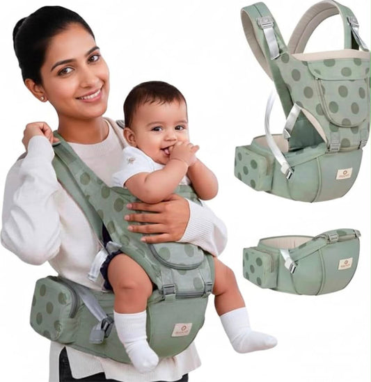 Aiebao Korean premium daisy carrier | hip seat | max storage| detachable chest support