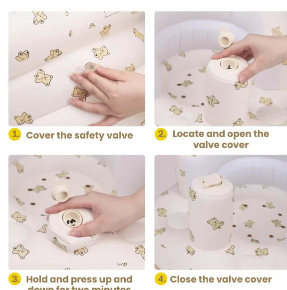 Premium Infant Sofa for Safe & Supported Sitting | Inflatable | Pediatrician-Backed Baby Sofa