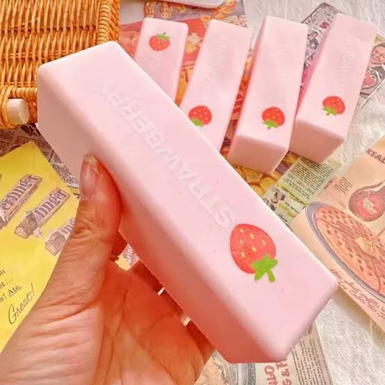 Strawberry squishy bar toy