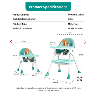 Kidspark 3 in 1 special highchair | rocker | feeding | EU standards high chair