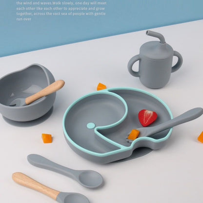 Neon Elephant Bamboo Suction Set – Safe, Eco-Friendly Baby Feeding Essentials