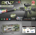 AK47 T53A 7.4V Electric Gel Blaster Shooting Gun With Smoke Muffler