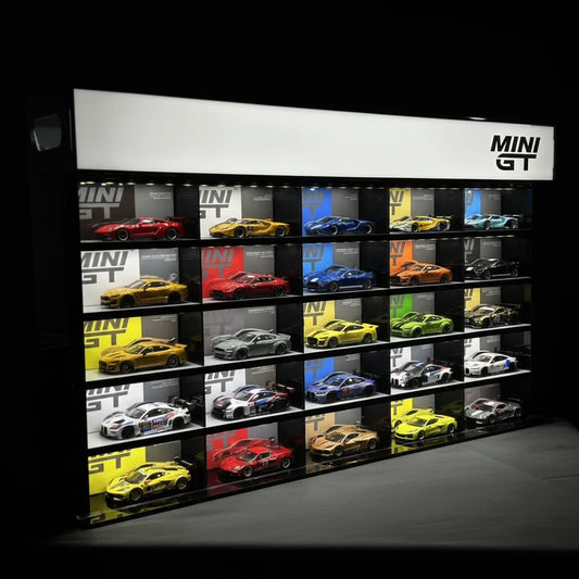MINI GT LED Display Garage for 1:64 Scale Die-Cast Cars Premium Acrylic Showcase