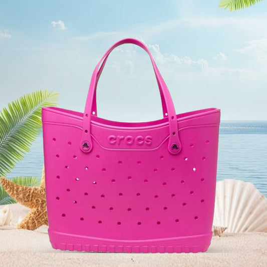 Crocs classic large tote bag peach