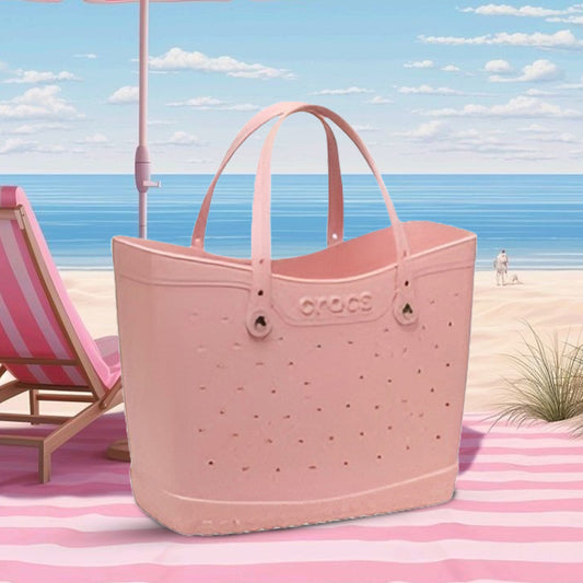 Crocs classic large tote bag light pink