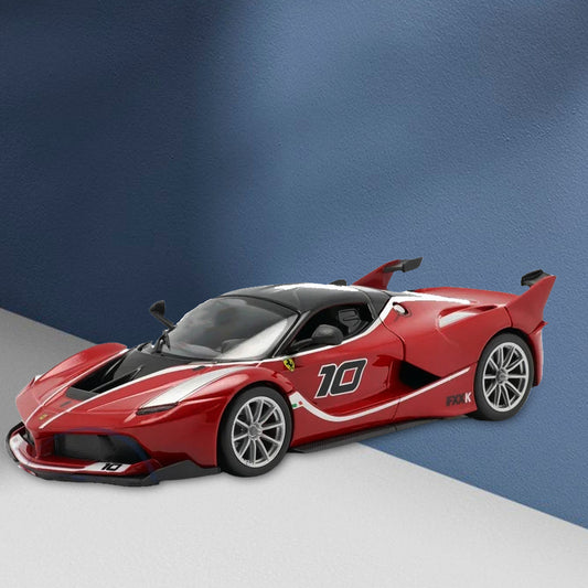 Bburago Ferrari FXX K #10 – 1:64 Scale Red Racing Die-Cast Model