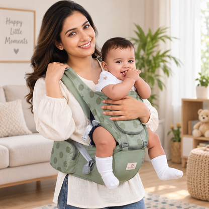 Aiebao Korean premium daisy carrier | hip seat | max storage| detachable chest support