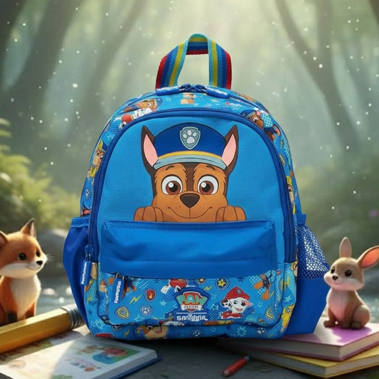 Smiggle Teeny Tiny 12 inch Kids preschool Backpack - blue Paw Patrol