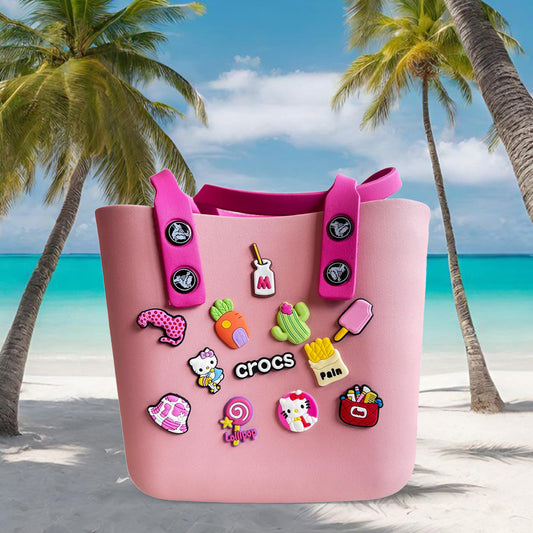 Crocs - medium multipurpose beach bag pink