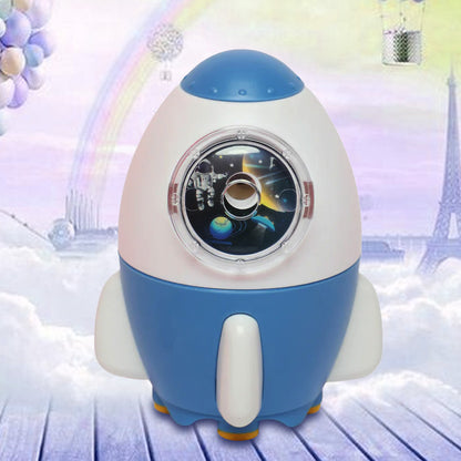 Cute space rocket table sharpener machine for kids (blue)