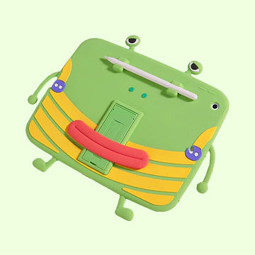 Quirky frog IPad case with stylus and table holder(case) - Kidspark