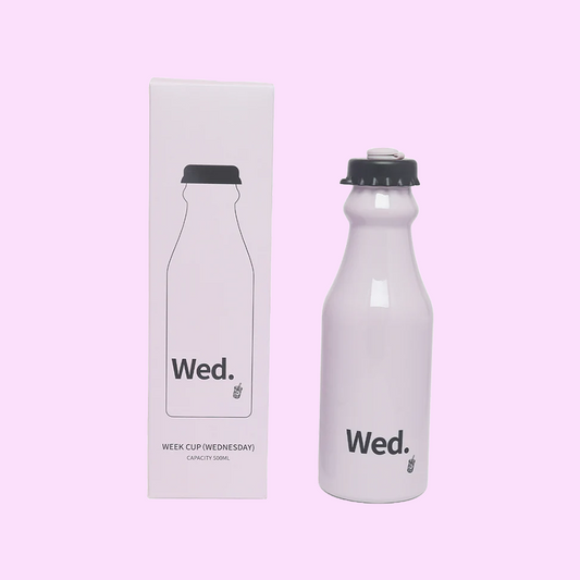 Set of Mon-Sun Week Cup Sipper Bottle with Straw - 500ml