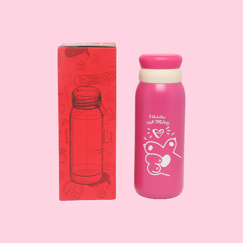 Stainless Steel Double-Wall Vacuum Insulated Bottle (430ml) For Kids (magenta)