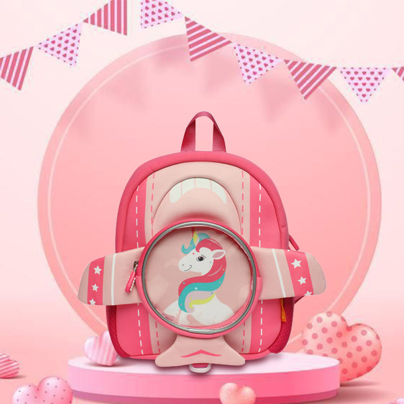 Zorse 3 D unicorn plane backpack for kindergarten kids attractive and comfy backpacks