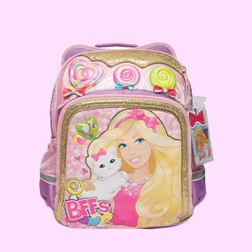 Premium Quality Barbie Princess Bag For School Student (purple) - Kidspark