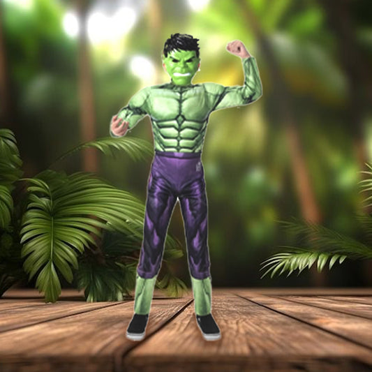 HULK muscle chest and mask costume set (small) - Kidspark