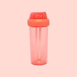 Dual sipper with strap slide to open bottle -560 mL (cherry red) - Kidspark