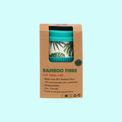 Eco-friendly Bamboo fiber Travel Coffee Mug (turquoise) - Kidspark
