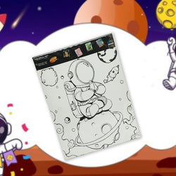 ZORSE space six shades of Expression wooden frame canvas painting set 30 x 40cm - Kidspark