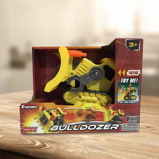 Converting bulldozer toy