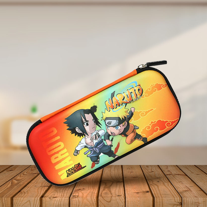 School Kids Hard Case Naruto Print Pencil Pouch small size