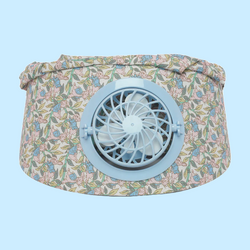 Kids/women USB charging face mask with fan breathable sun hat summer UV protection neck cover cap Visor ( plant ) - Kidspark
