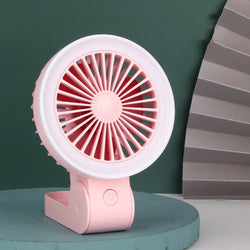 Portable USB Mini Handheld Fan: Folding Fill Light, Multifunctional, Compact for Students, Outdoor Use, Summer Cooling - Kidspark