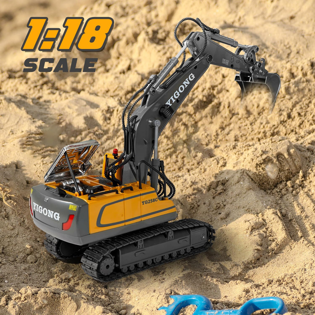 Yigong 11 CH Remote Control 1:18 scale die cast excavator