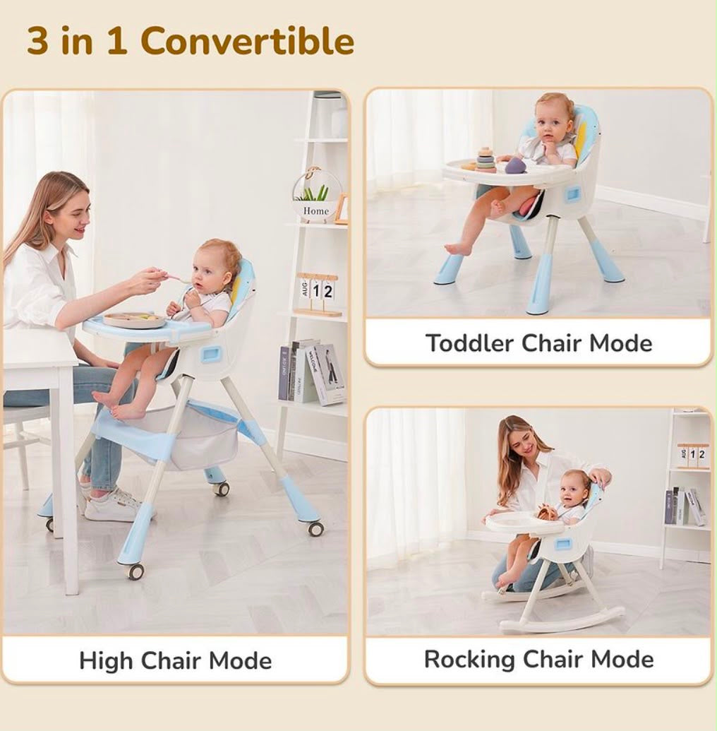 Kidspark 3 in 1 special highchair | rocker | feeding