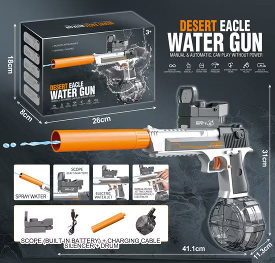 ThunderStrike - Desert Eagle Electric Water Gun - 32ft