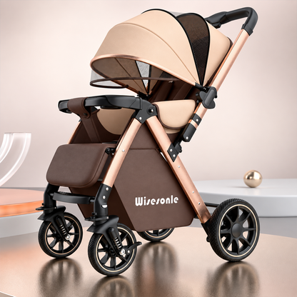 Kidspark Wisesonle stroller| High-view reversible seat | Storage | no bumps wheels | One click fold | Max ventilation