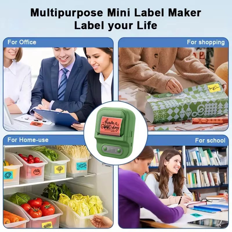 Portable 2 mini wireless 203 dpi thermal label printer
