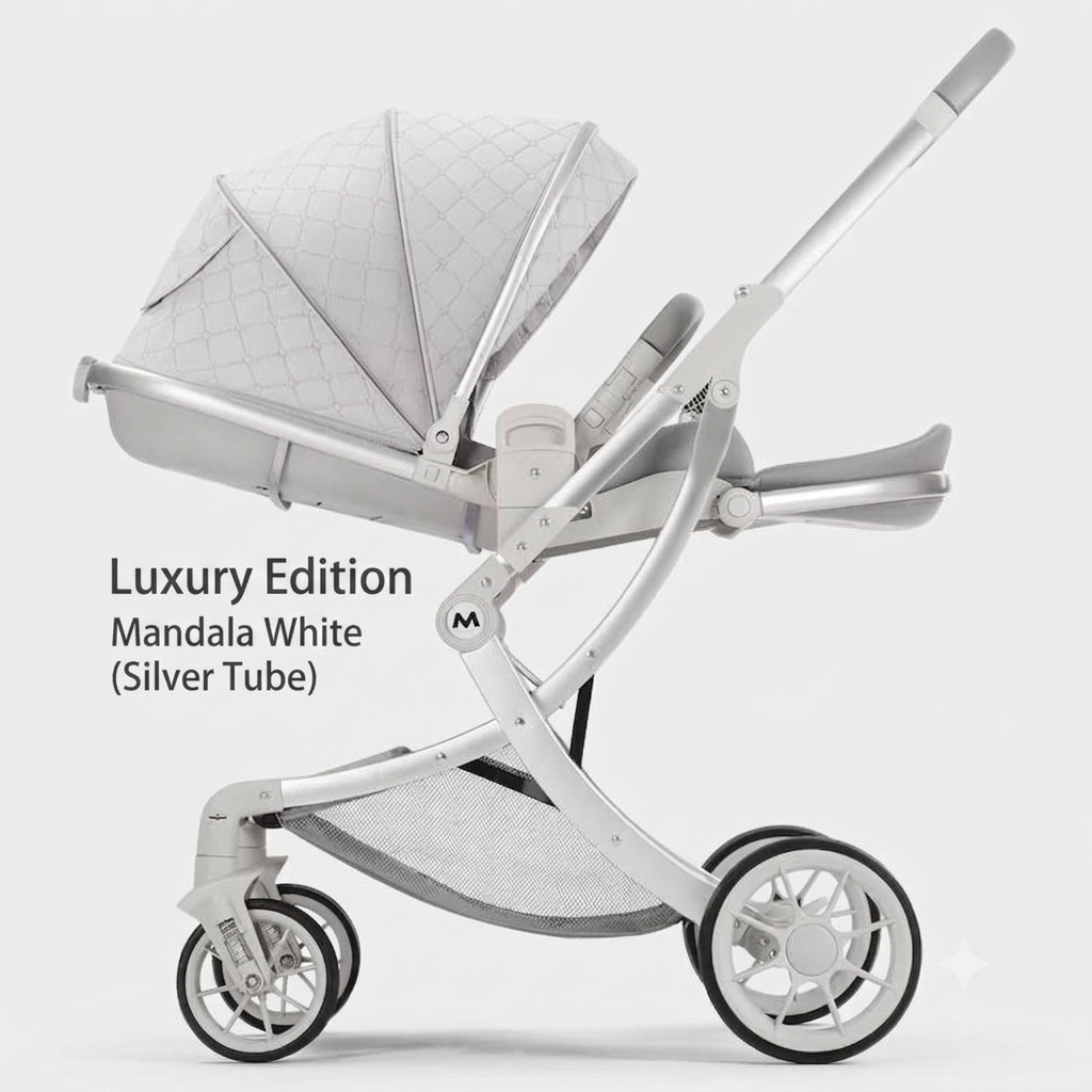 Kidspark Bellini baby stroller | High view reversible seat | All terrain wheels | sleekest design | luxury redefined