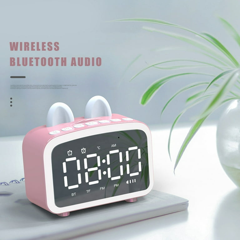 Premium quality digital alarm clock + Bluetooth speaker with nightlight