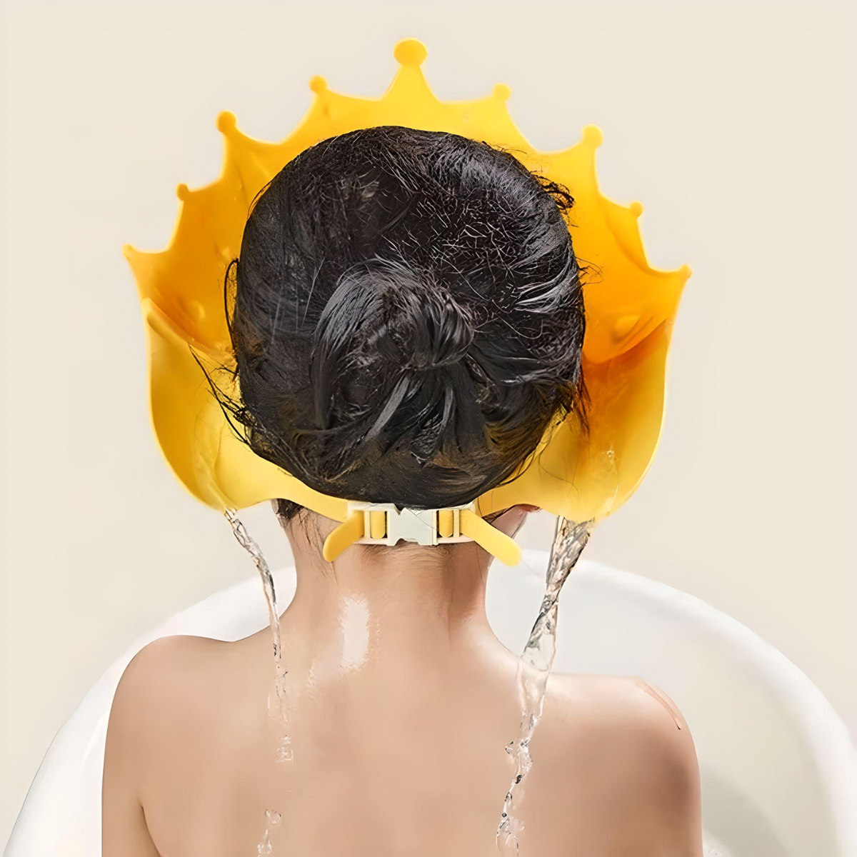 Crown baby shower cap | haircut | adjustable