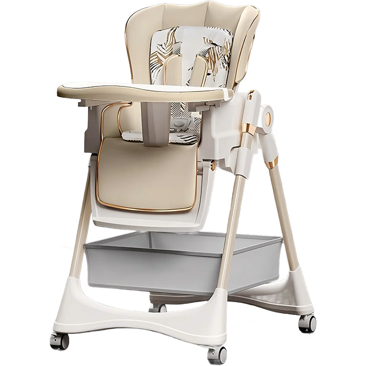 4-in-1  padded Convertible High Chair for Kids Adjustable Baby Feeding Chair with Swing | Recline | Detachable Tray | 5-Point Harness | Foldable Design | Multi-Height & Footrest Settings 6 Months to 5 Years | luxury