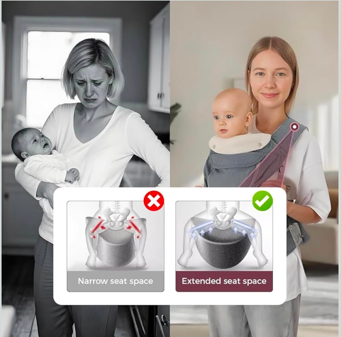 Kidspark nurture pro | premium baby carrier | 360’ positions | wider hip seat | comfort