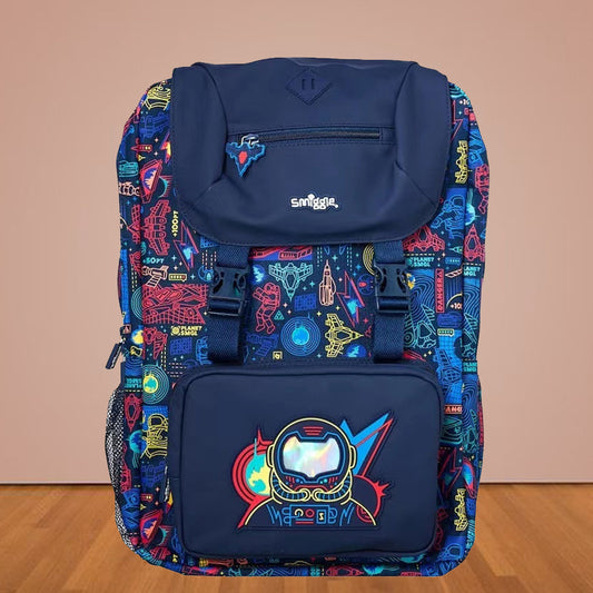 Big 18’’ Smiggle Space Scribble Backpack - Luxury Quality