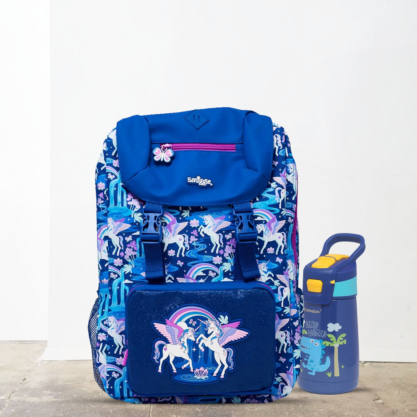 Big 18’’ Smiggle Two unicorns Backpack - Luxury Quality