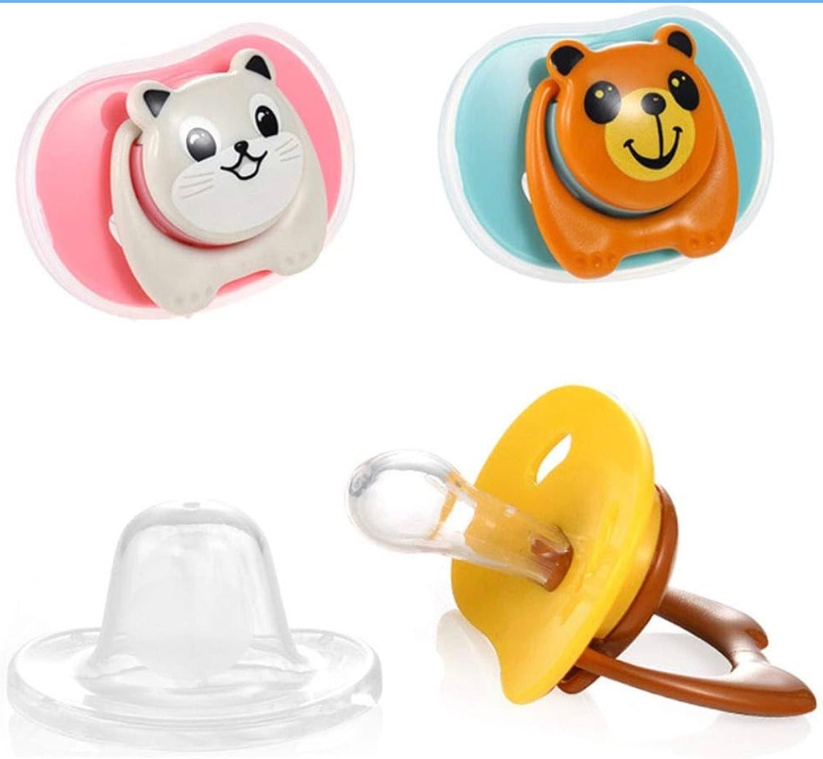 Silicone Nipple Pacifier Soother For (0-6 Months) | food grade | BPA free