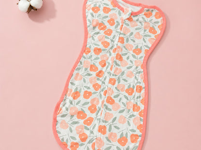 Kidspark Sleepie Pro | tulips Premium Baby Swaddle Wrap | 1 TOG | Soft Breathable Newborn Sleep Sack | Anti-Startle Sleep Wrap | 0-6 month