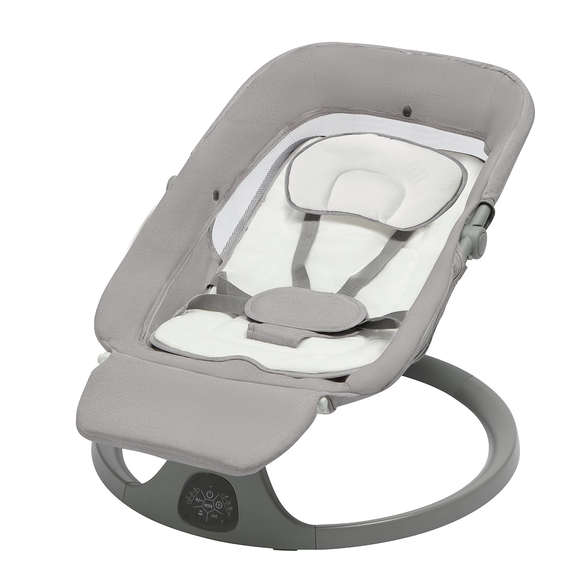Baby Swing for Infants, Bluetooth Infant Swing with Music Speaker, Bluetooth Remote Control Timing Function with 5 Speeds, 4 Seat Positions,10 Music, 5 Point Harness Belt, recliner