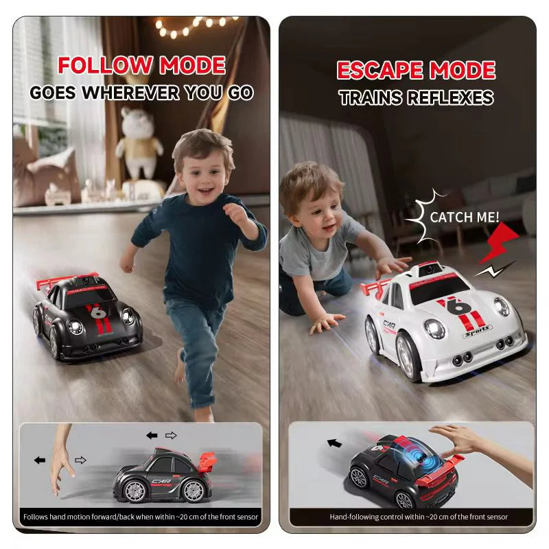 C6 Mini Cartoon RC Car Camera 2.4 Screen FPV Drift Music Toy