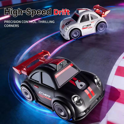 C6 Mini Cartoon RC Car Camera 2.4 Screen FPV Drift Music Toy