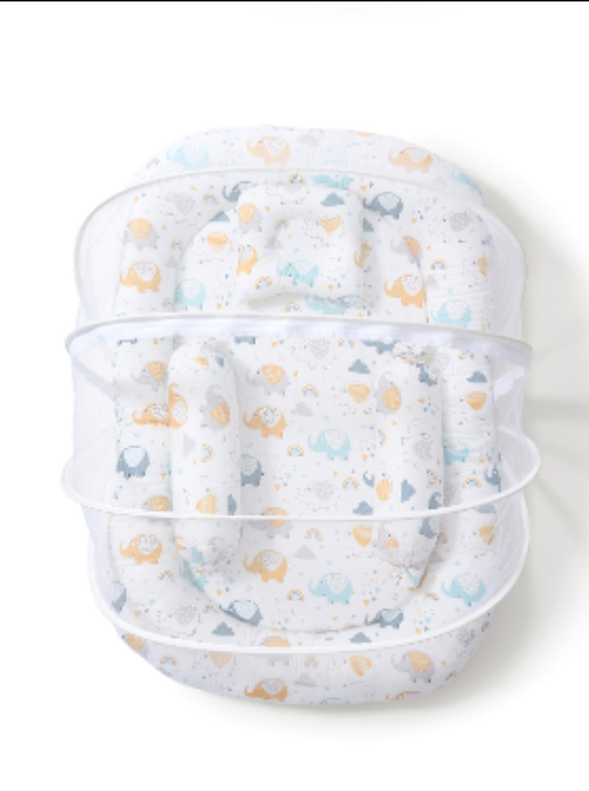 Kidspark neo | baby crib | mosquito net | side pillows