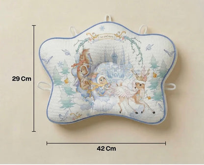 Kidspark Baby Head Shaping Pillow for Newborns, Breathable Infant Flat Head Support Pillow mustard seeds filled