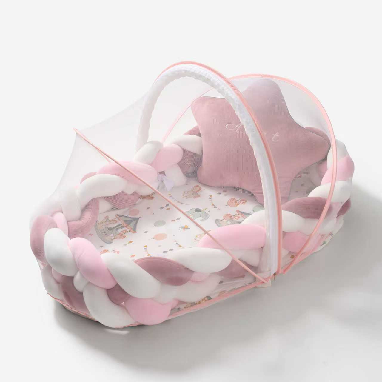 Baby nest 3.0 | Knotted braided  bumpers | Eco friendly | luxury