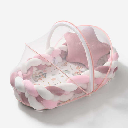 Baby nest 3.0 | Knotted braided  bumpers | Eco friendly | luxury