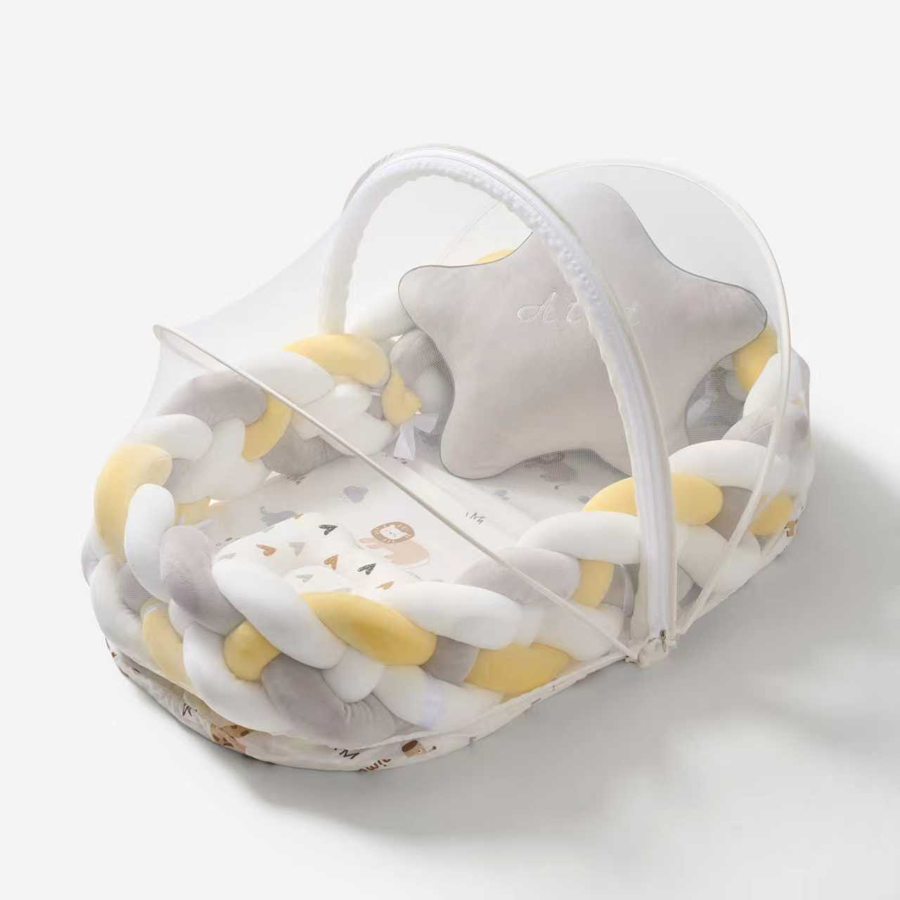Baby nest 3.0 | Knotted braided  bumpers | Eco friendly | luxury
